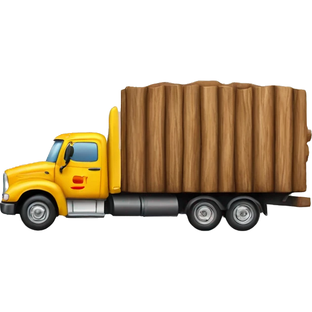 wood truck emoji