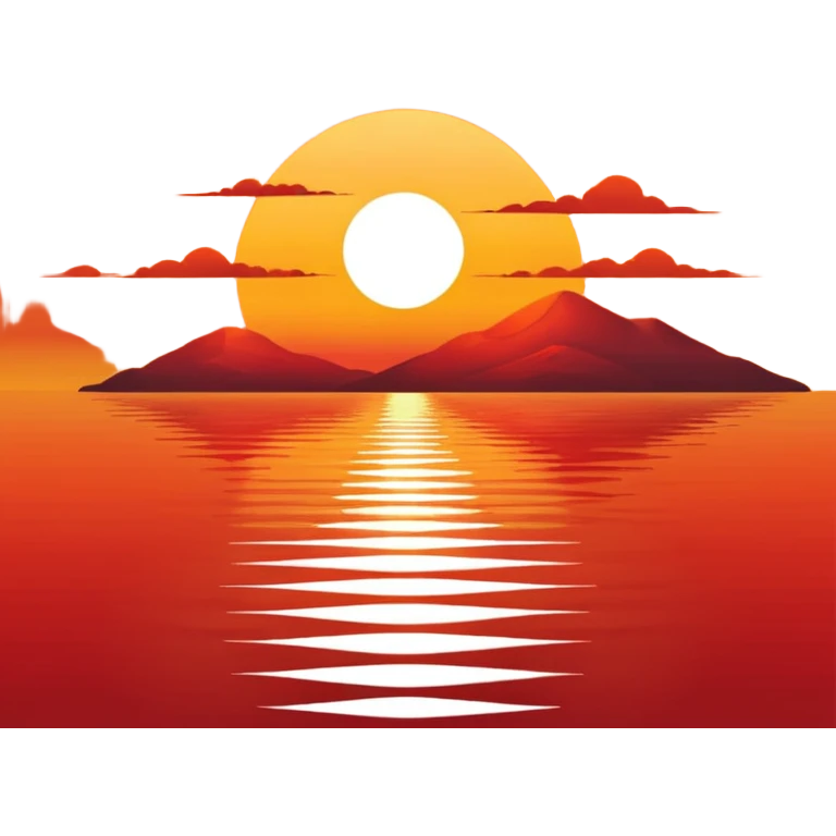 Sunset of the sea emoji