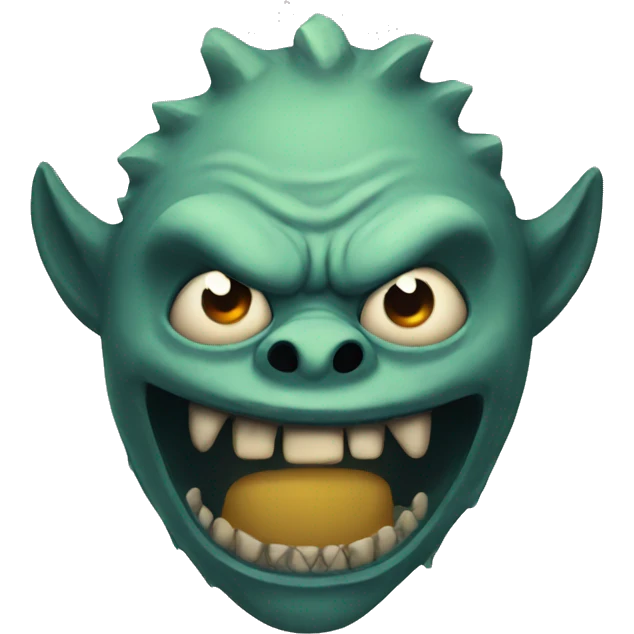 Scary monster emoji