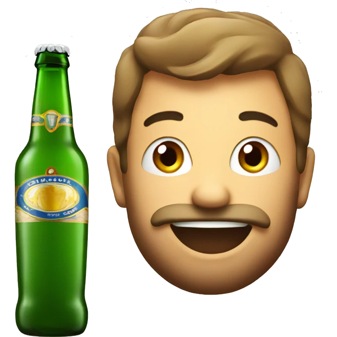 Italian beer bottle emoji