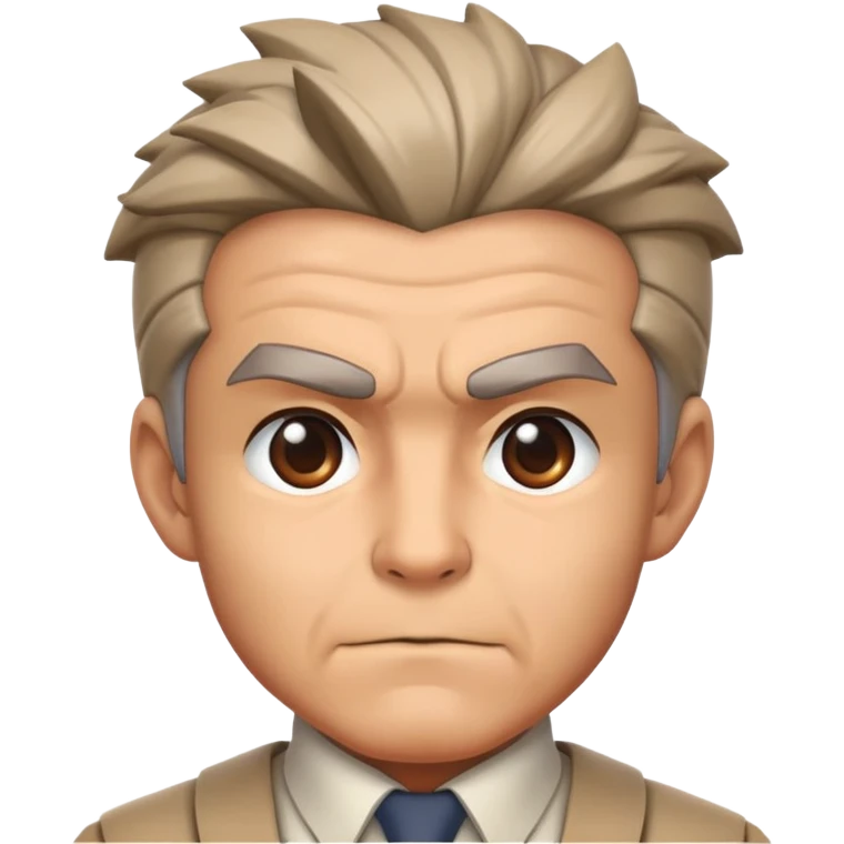 Professor Oak Face from Pokémon  emoji