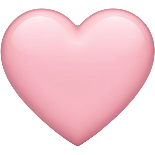 light pink heart emoji