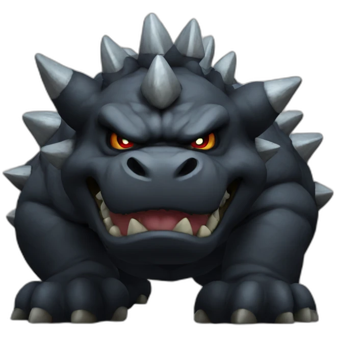 black bowser emoji