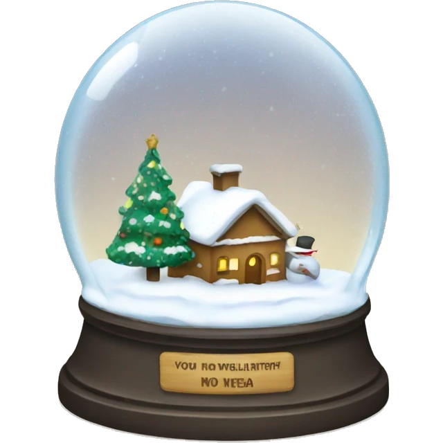 Christmas snowglobe emoji