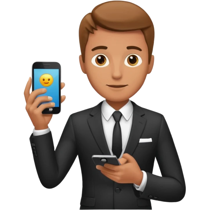 Earn money show by human with mobile.add reality stylish men emoji