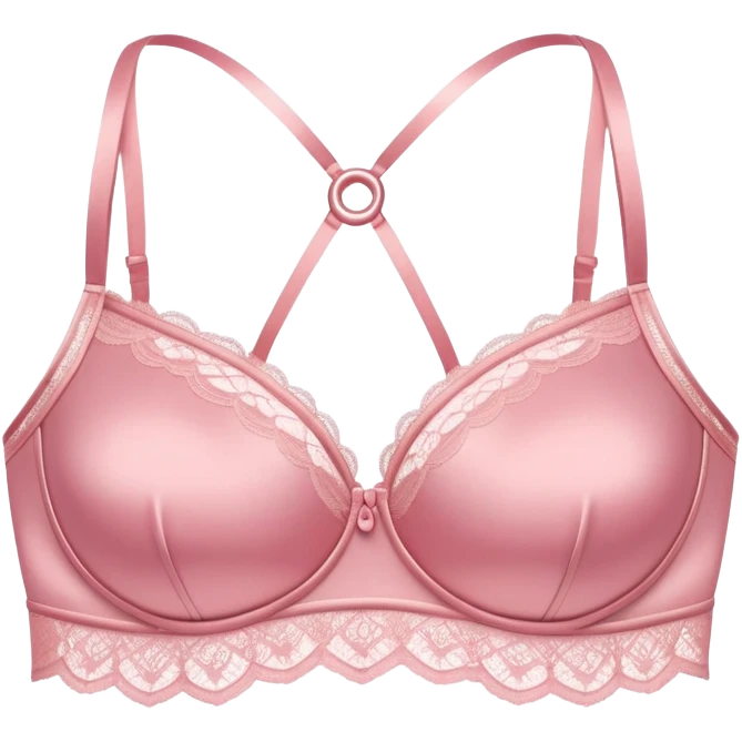 pink slip set with bra emoji