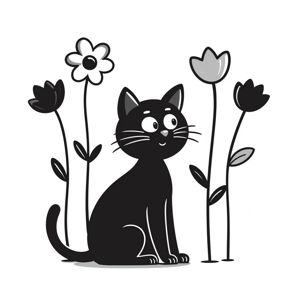 cat with flowers emoji
