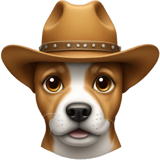 dog with cowboy hat emoji