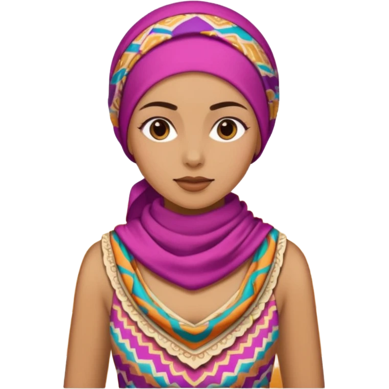 desert woman colorful emoji