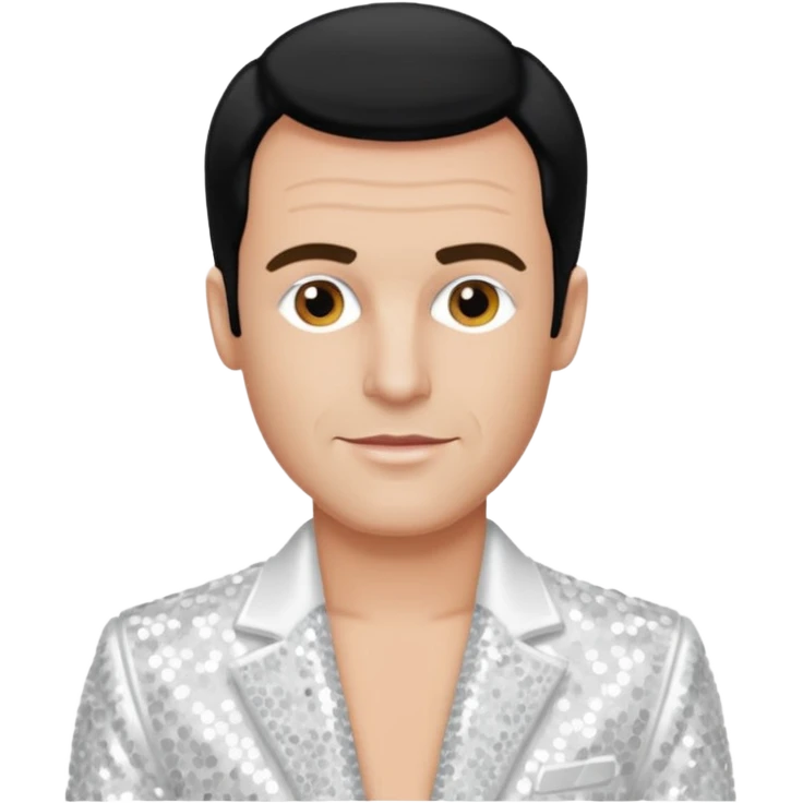 Peter Allen with White Sequin Outfit emoji