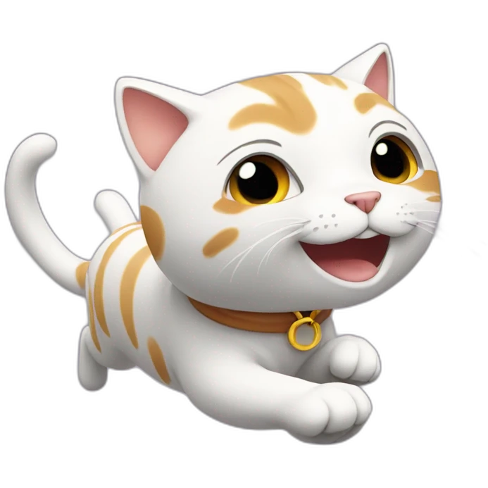 a cat running emoji