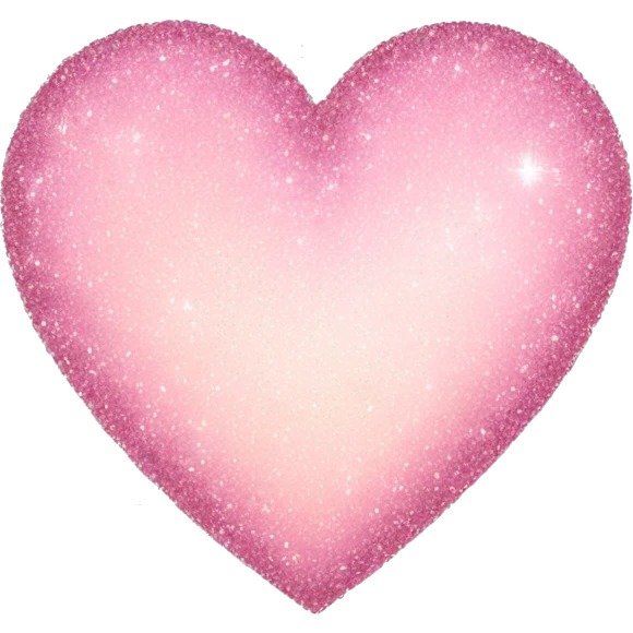 Light pink sparkly heart  emoji
