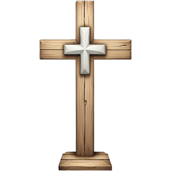 White Christian cross emoji