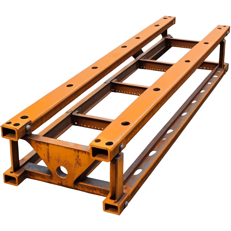 I-beam steel girder for construction emoji