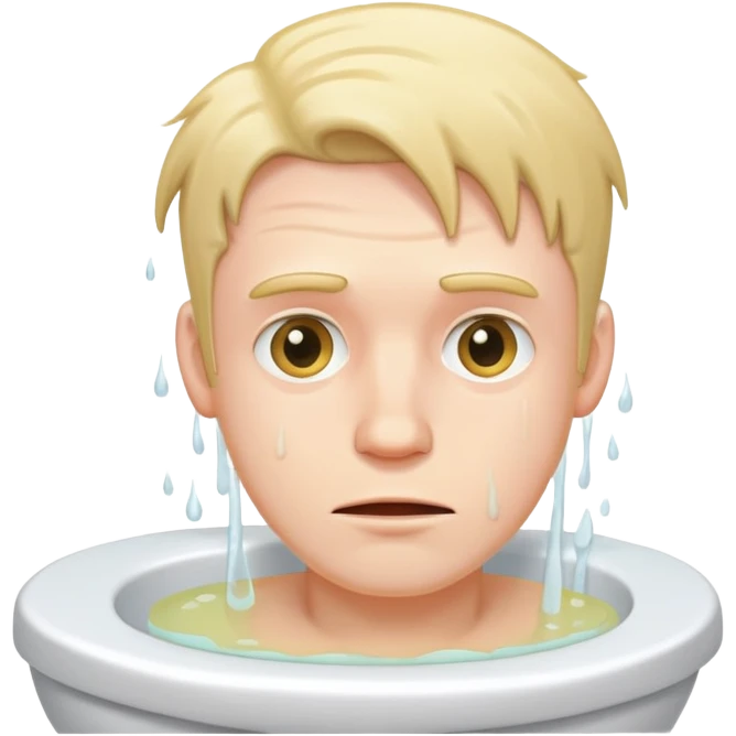 man head in toilet  emoji