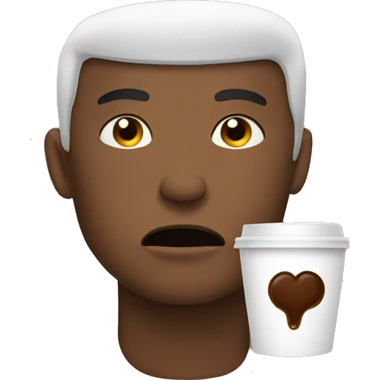 My head hurts with coffee emoji