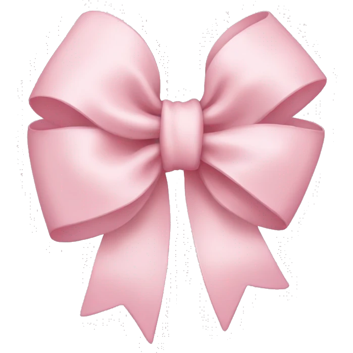 Light pink bow emoji