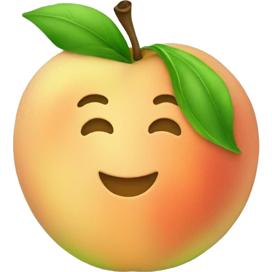 green peach emoji