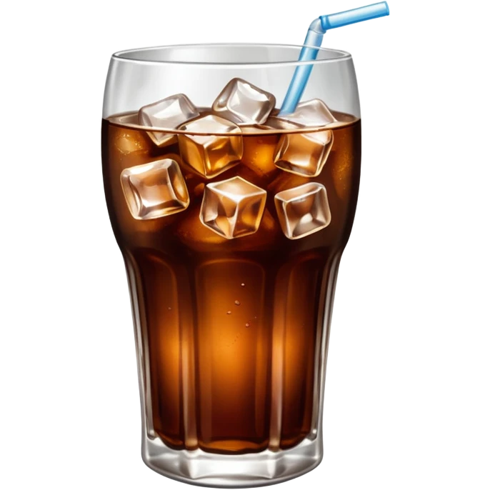 Coca kola with ice cubes emoji
