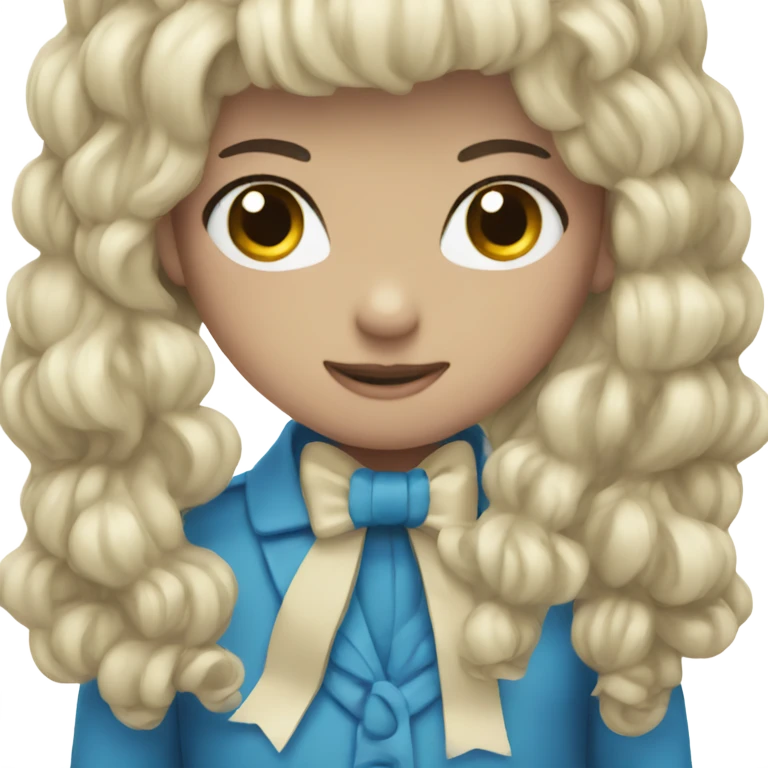Blue bow emoji
