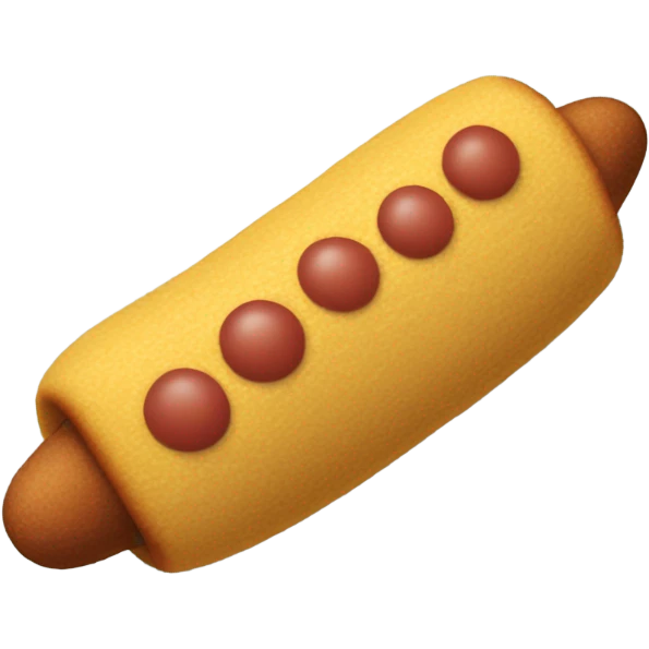 Corndog with a wool sweater emoji