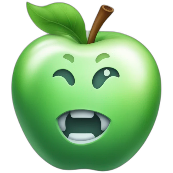Apple wasserpistole in mit zielrohr dran  emoji