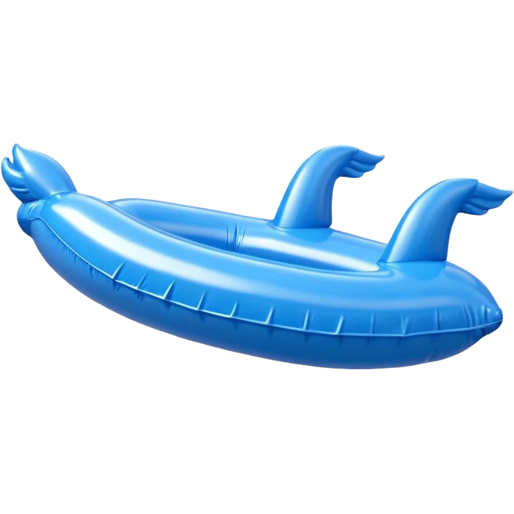 3D render of Water Wings made of shiny inflatable vinyl, visible seam lines, air valve, highly reflective plastic texture, pool toy aesthetic. emoji