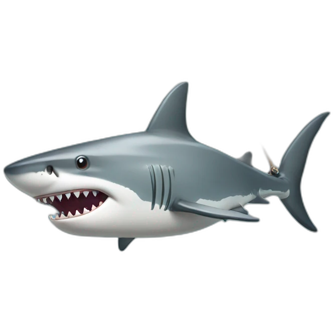 shark fishing emoji