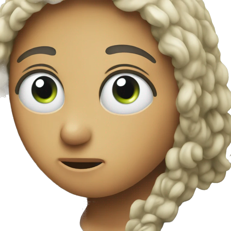 Tired with party emoji