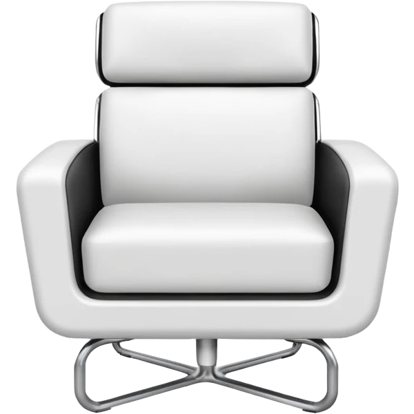 modern white chair emoji