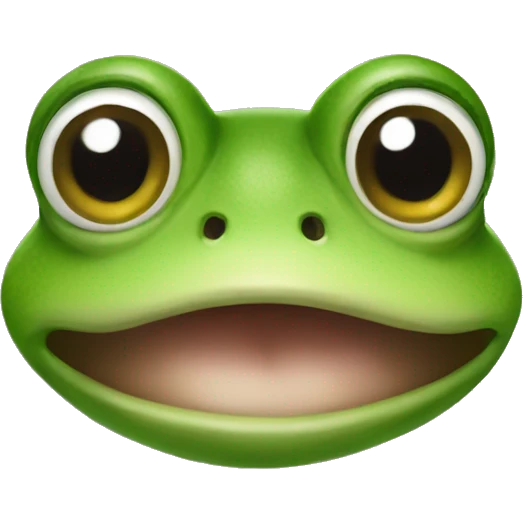 frog body human face emoji
