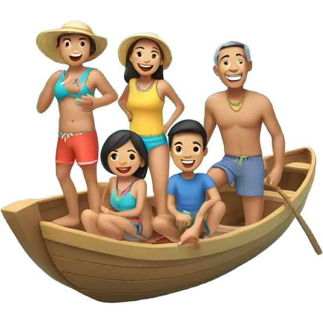 Filipino Family Island Hopping trip emoji
