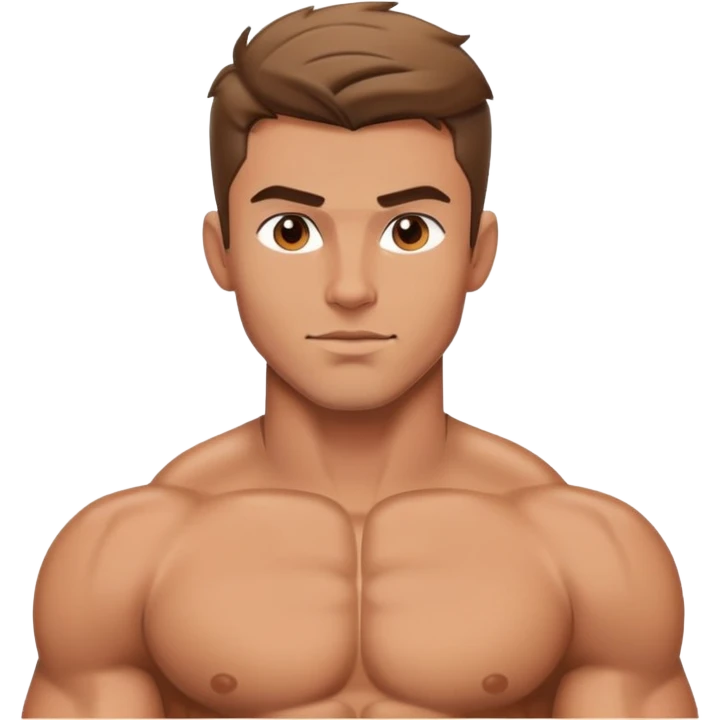 handsome muscular boyfriend with defined abs emoji