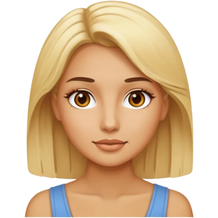 Blonde and hot  emoji