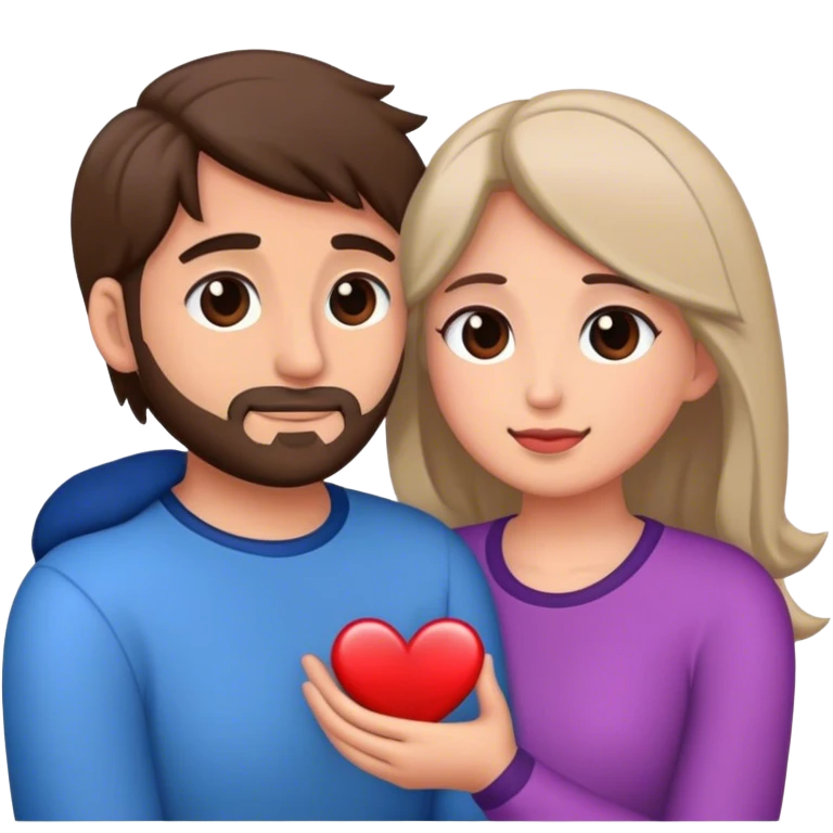 pareja de hombre y mujer enamorados emoji
