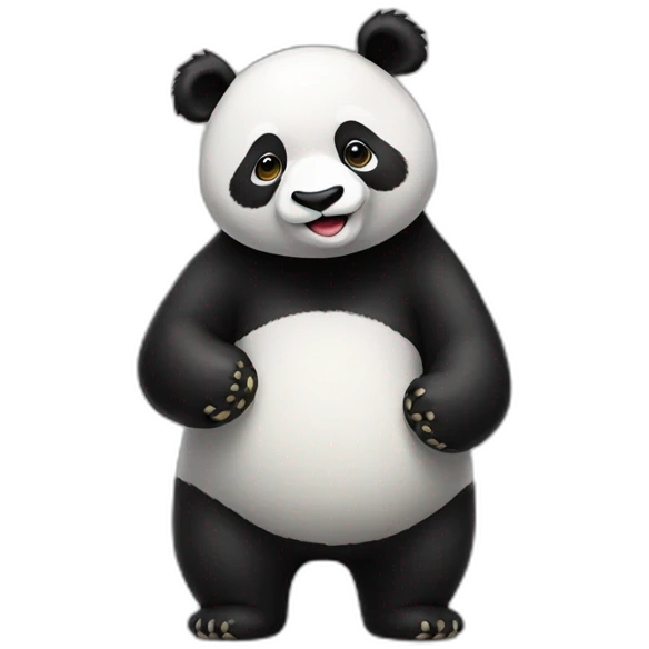 full body panda emoji