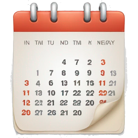 Calendar icon emoji