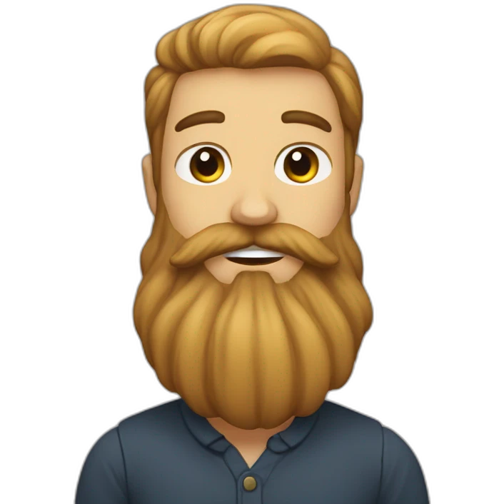Homme barbu emoji