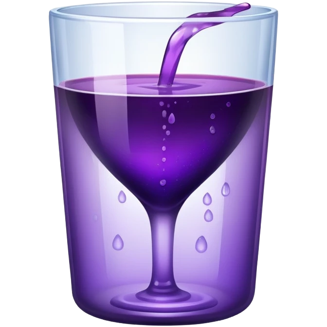 Cup with purple juice  emoji