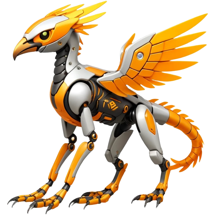  exotic futuristic warm-colored modern cyber-Fakémon-Digimon-Trico-creature emoji
