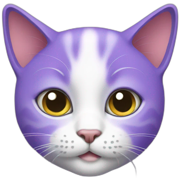 Violet cat  emoji