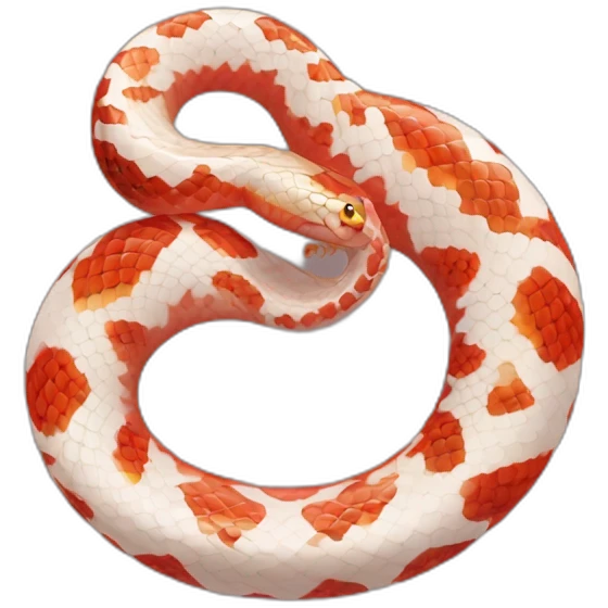 red cute cornsnake emoji