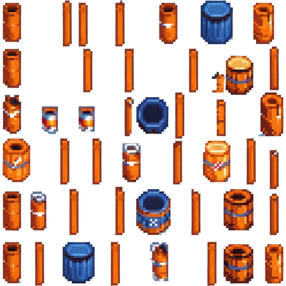 orange road construction barrel emoji