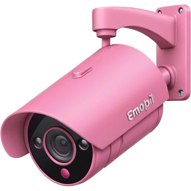 Security Camera pink  emoji