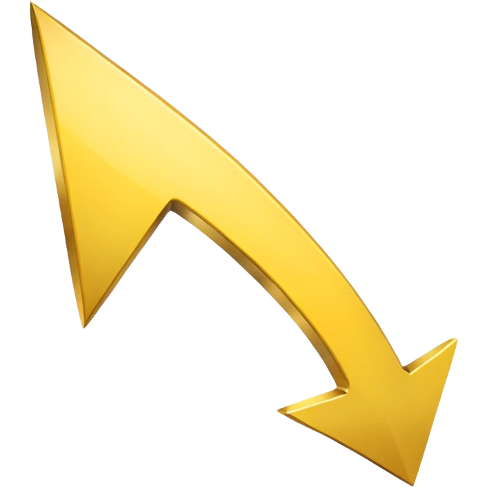 A simple yellow skinny (#EBAA3C) arrow pointing to the right emoji