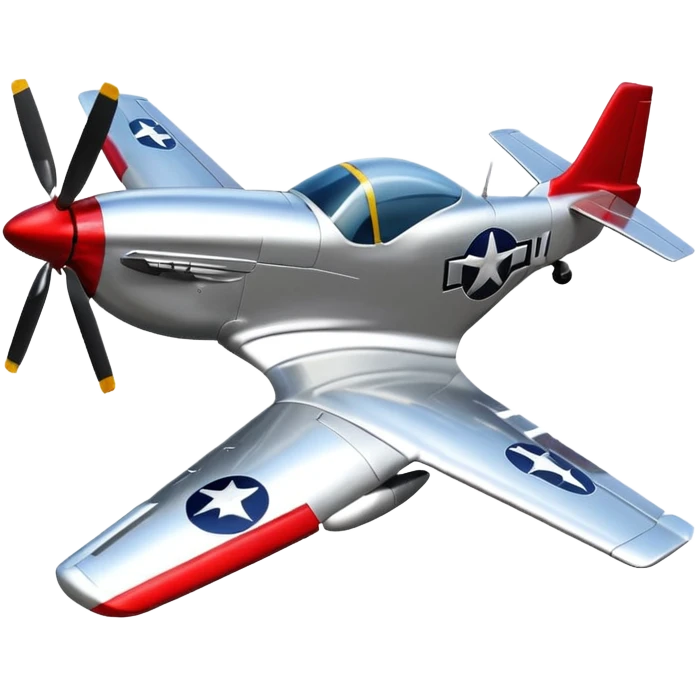 3D P51 mustang emoji