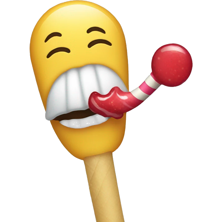 people sucking a lollipop emoji