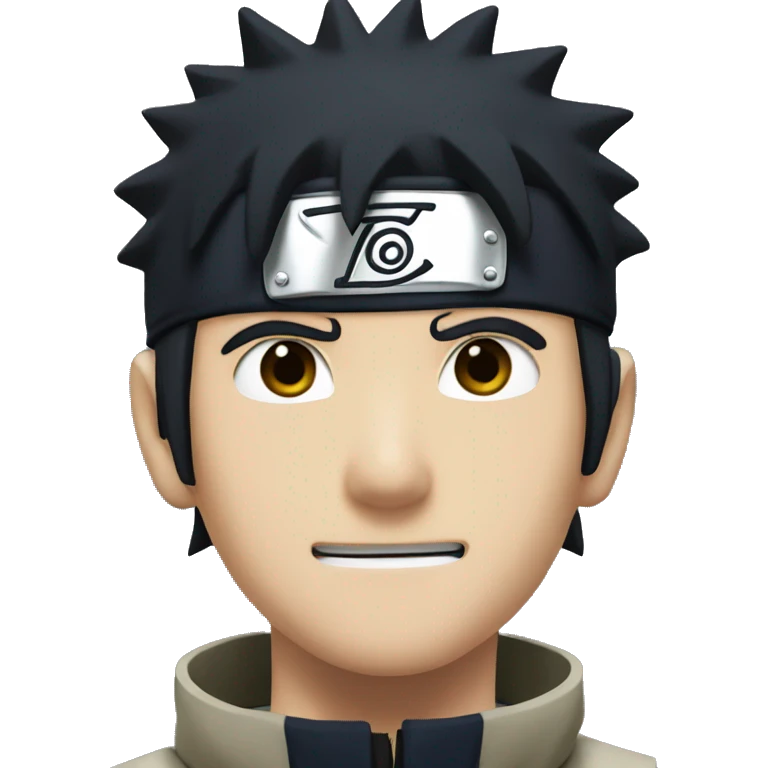 naruto from naruto with dark hair color emoji