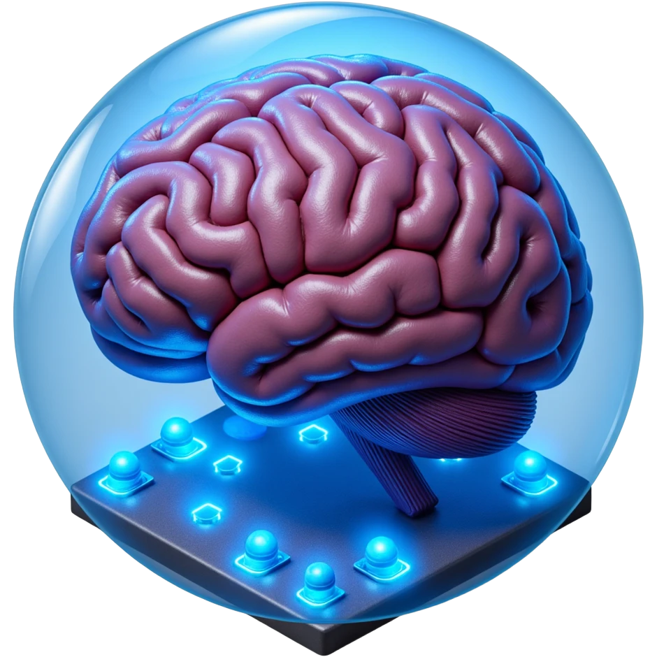 brain electric with wires emoji
