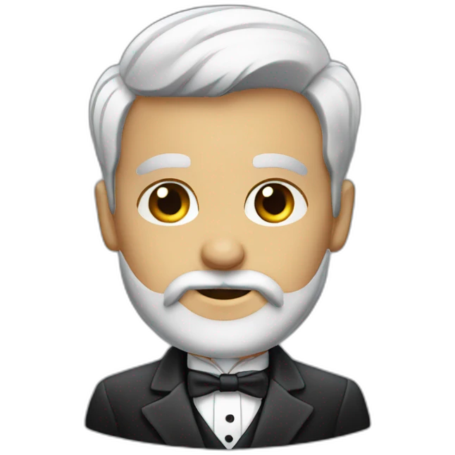 Butler with beard emoji